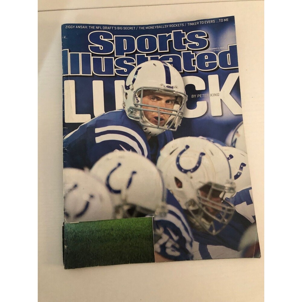 Sports Illustrated Andrew Luck Indianapolis Colts Dec 2012 Address Label Cut Out